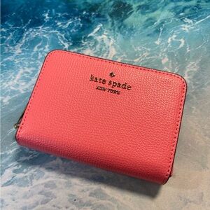 Kate Spade Pink Textured Leather Wallet
